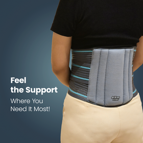 AGEasy Lumbo Sacral (LS) Belt -  Non Contoured | Lower Back Support | Pain Solution for Back and Abdomen - image