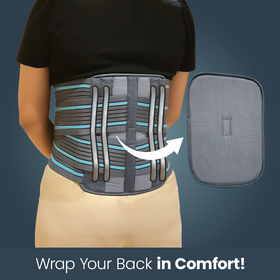 AGEasy Lumbo Sacral (LS) Belt - Contoured | Lower Back Support | Pain Solution for Back and Abdomen - image